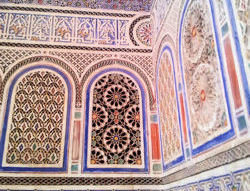 Marvel at the beautiful stucco work in El Bahia palace